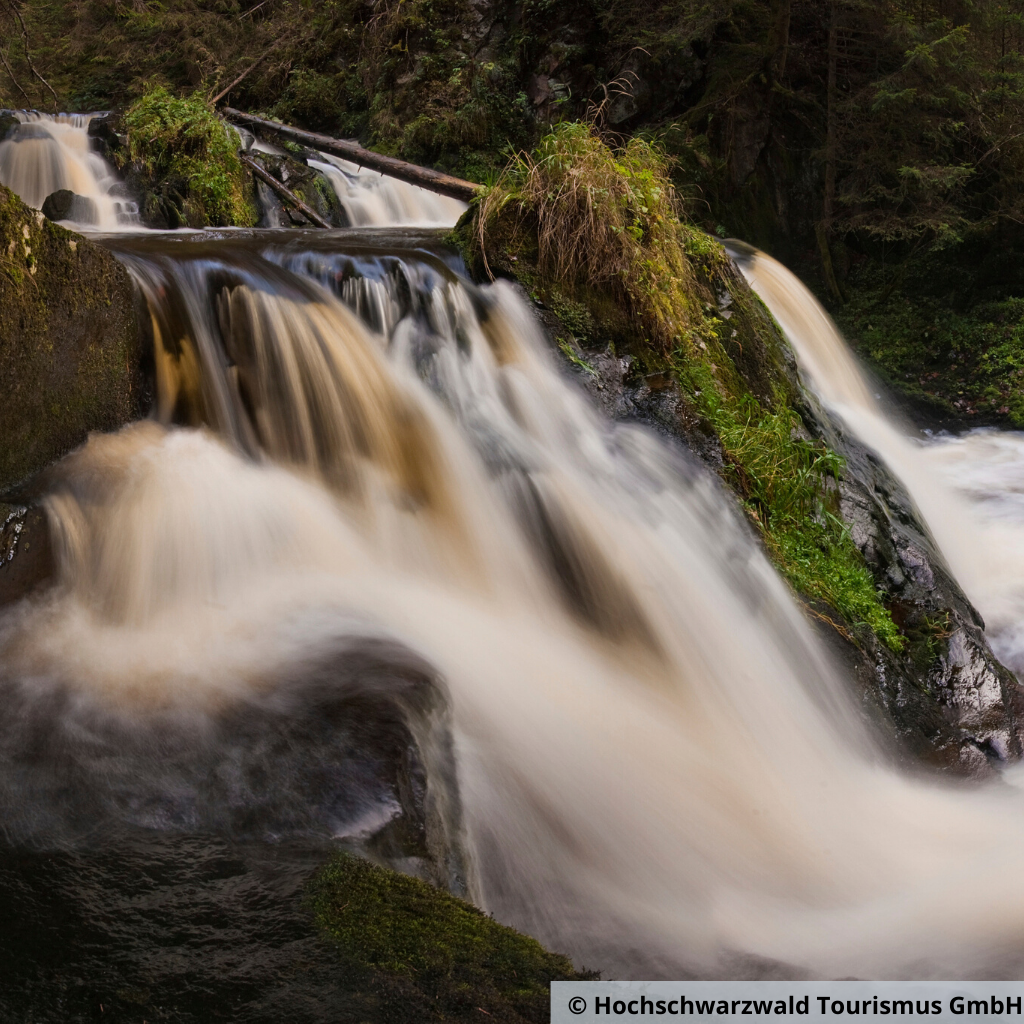 Schwarzwald schlucht mit wasserfall