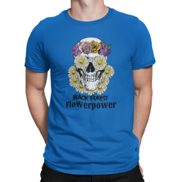 schwarzwald männer t-shirt - black forest flower power