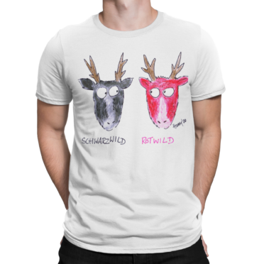 schwarzwald männer t-shirt - rotwild schwarzwild