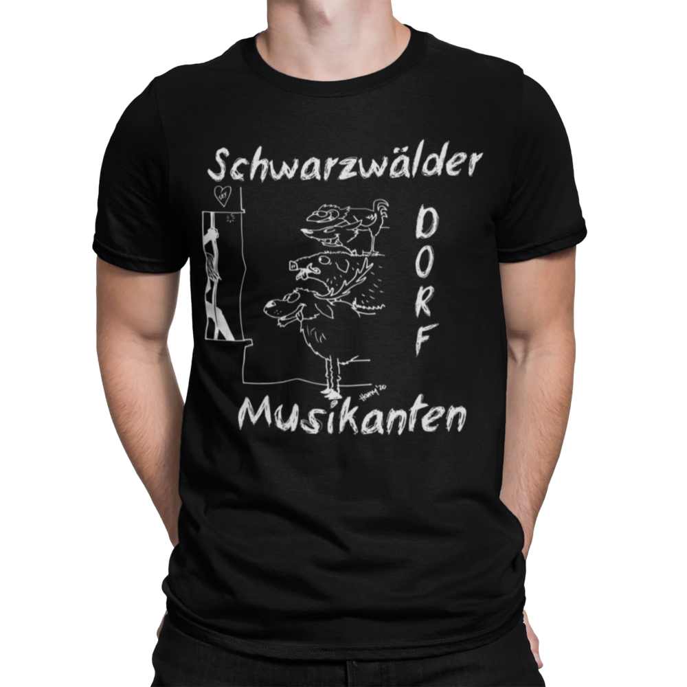 schwarzwald männer t-shirt - schwarzwaelder-dorfmusikanten