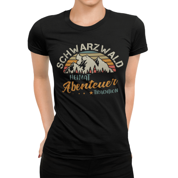 schwarzwald frauen t-shirt - schwarzwald heimat-abenteuer-tradition