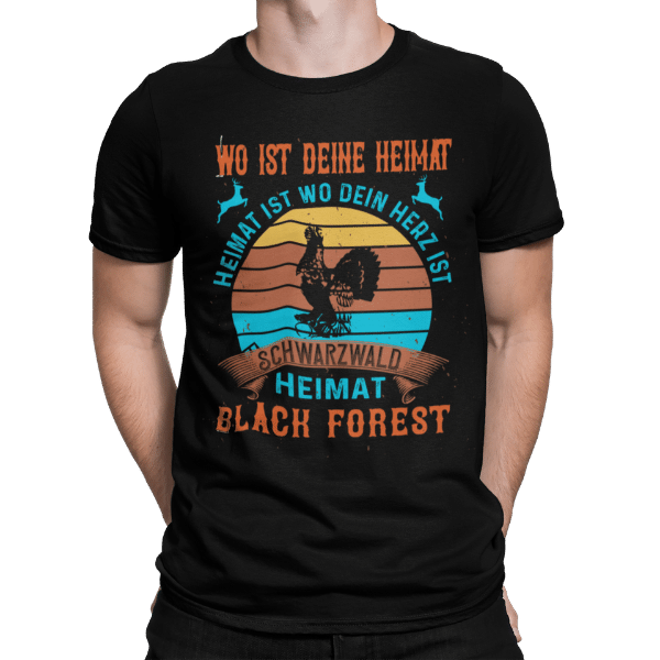 schwarzwald männer t-shirt - schwarzwald-wo-ist-deine-heimat