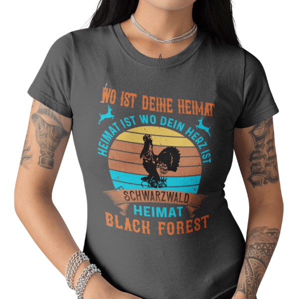 schwarzwald frauen t-shirt - schwarzwald-wo-ist-deine-heimat