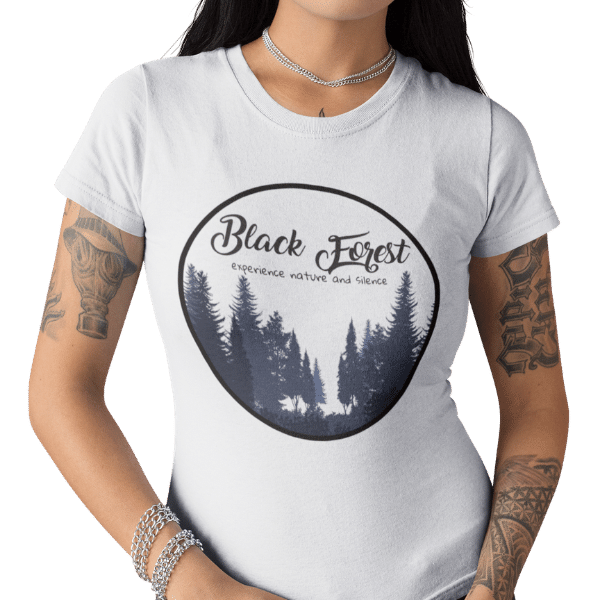 schwarzwald frauen t-shirt - entdecke-die-natur-und-die-stille-black-forest