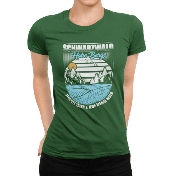 schwarzwald t-shirt - Lustiges Vintage Sunset 80`s Schwarzwald Shirt