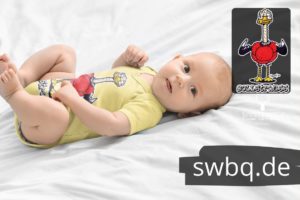schwarzwald baby body - strauss mit bollenhut