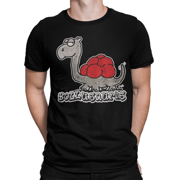schwarzwald maenner t-shirt - dinosaurier mit bollenhut