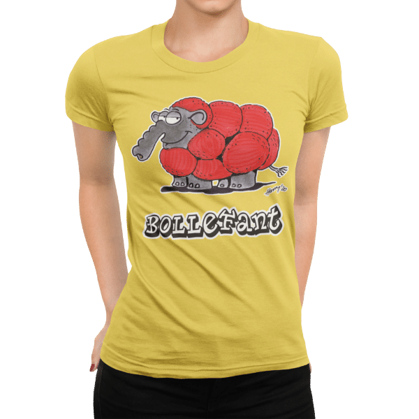schwarzwald frauen t-shirt - elefant mit bollenhut