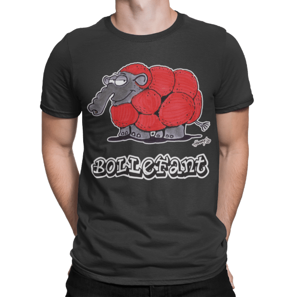 schwarzwald maenner t-shirt - elefant mit bollenhut