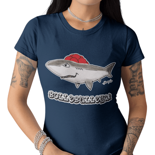 schwarzwald frauen t-shirt - hai mit bollenhut