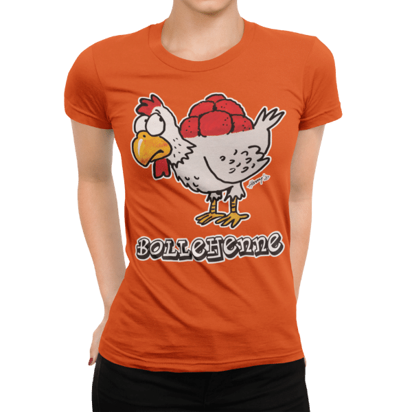 schwarzwald frauen t-shirt - huhn mit bollenhut