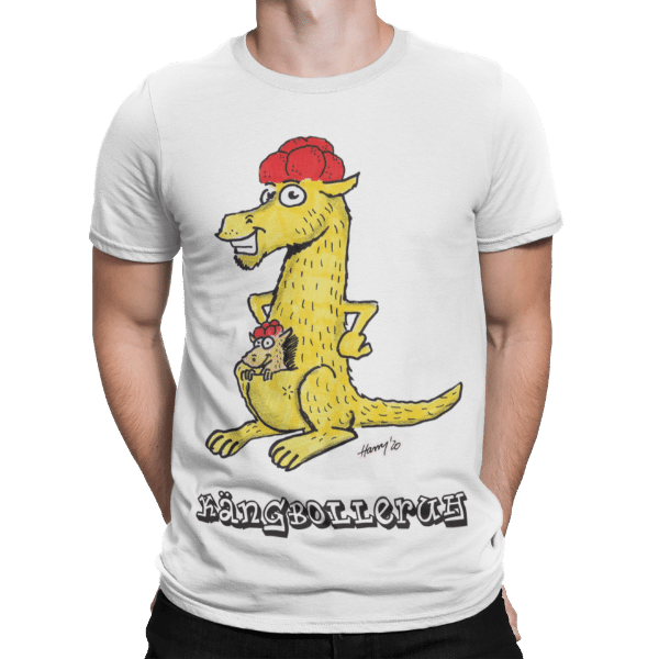 schwarzwald maenner t-shirt - kaenguru mit bollenhut