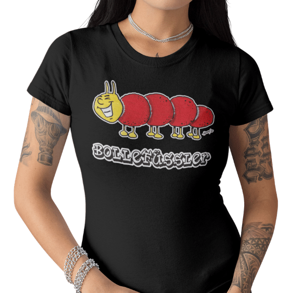 schwarzwald frauen t-shirt - taussenfuesser mit bollenhut