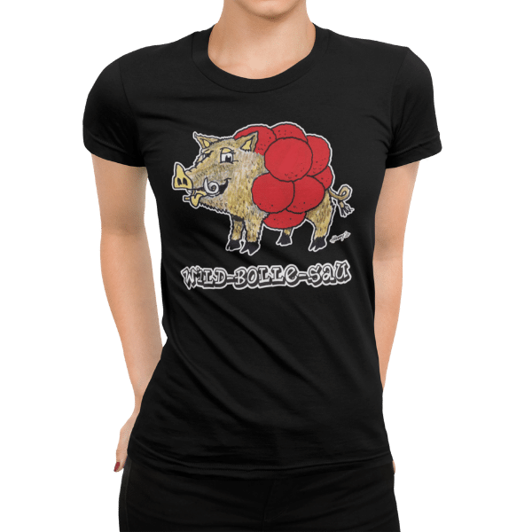 schwarzwald maenner t-shirt - wildschwein mit bollenhut