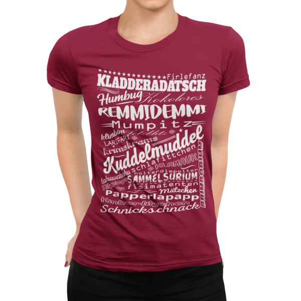 schwarzwald frauen t-shirt - mit den lustigsten alemannischen worten aus dem schwarzwald