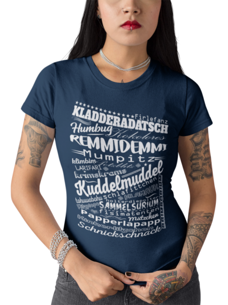 schwarzwald frauen t-shirt - mit den lustigsten alemannischen worten aus dem schwarzwald