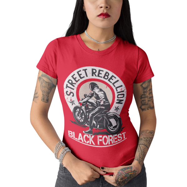 Schwarzwald t-shirt gegen das sonntagsfahrverbot fuer motorraeder - black forest street rebellion