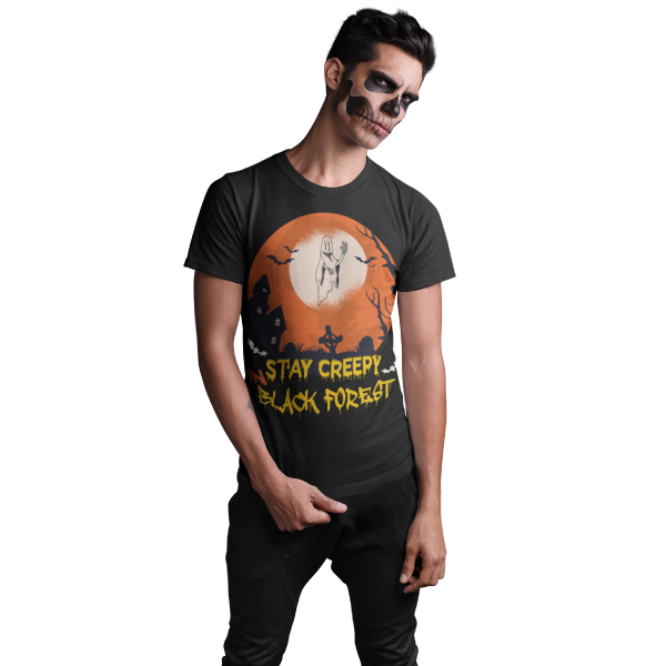 schwarzwald grusel t-shirt - lustiges schwarzwald halloween kostuem design