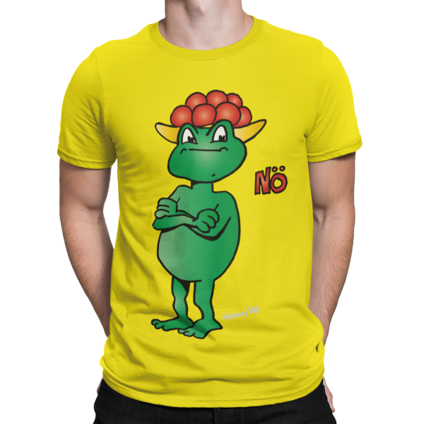 schwarzwald maenner t-shirt - statement frosch mit bollenhut