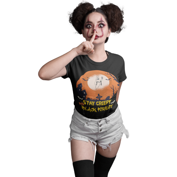 schwarzwald grusel t-shirt - lustiges schwarzwald halloween kostuem design