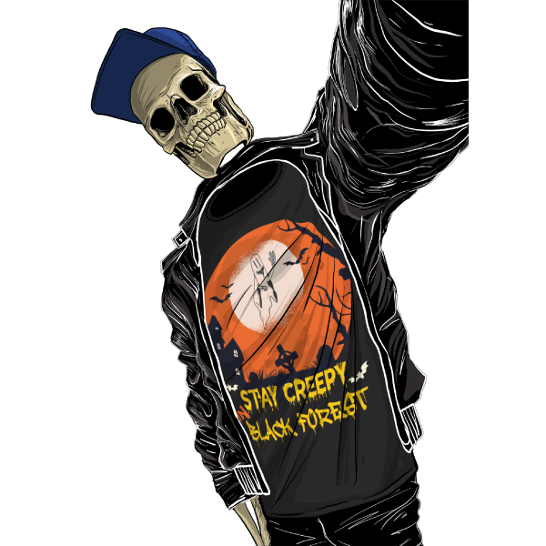 schwarzwald grusel t-shirt - lustiges schwarzwald halloween kostuem design