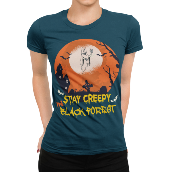 schwarzwald grusel t-shirt - lustiges schwarzwald halloween kostuem design