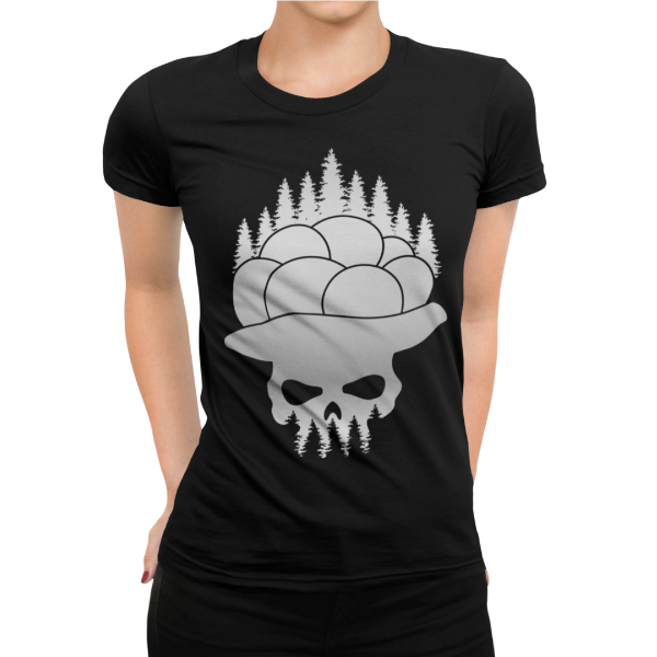 bollenhut auf totenkopf schwarzwald t-shirt motiv