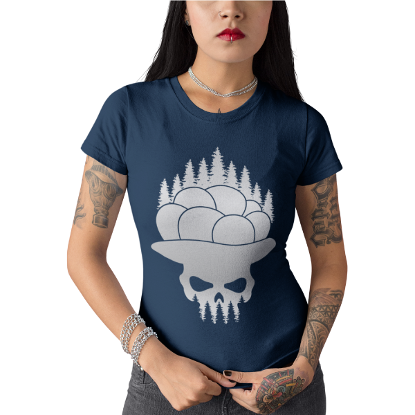 bollenhut auf totenkopf schwarzwald t-shirt motiv