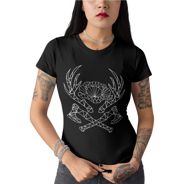 schwarzwald frauen t-shirt - schwarzwald lineart