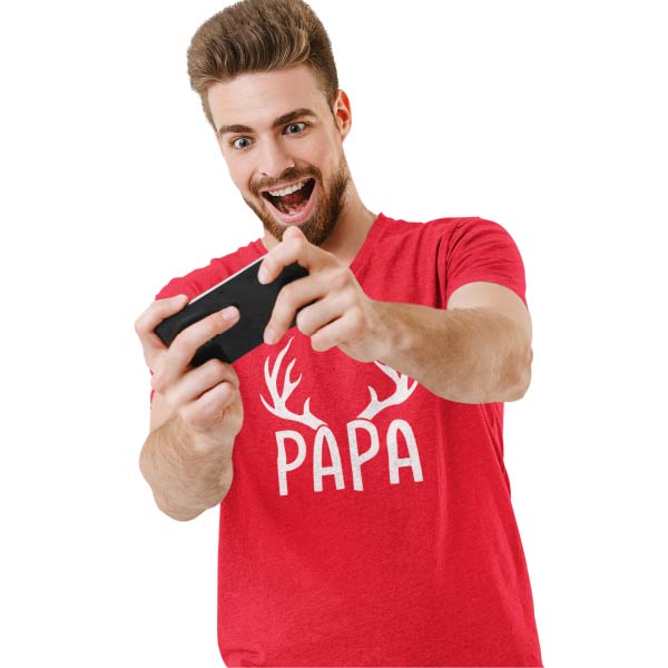 papa hirschgeweih t-shirt