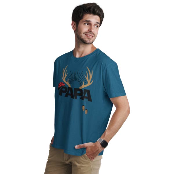 papa hirschgeweih bollenhut kuckucksuhr shirt