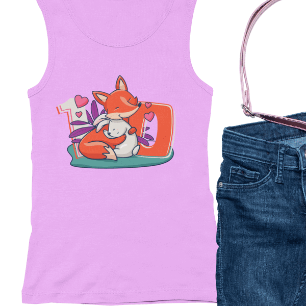 lila tank top fuer maedchen mit 10. geburtstag schwarzwald design