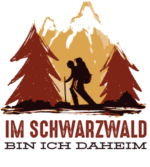 wandern-im-schwarzwald schwarzwald wanderer motiv mit dem spruch im schwarzwald bin ich daheim