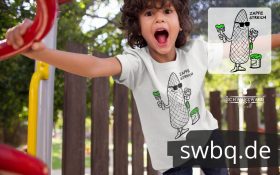 schwarzwald kinder t-shirt design Schwarzwald Tannenzapfen mit pinsel streicht - zapfenstreich