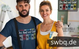 paerchen mann mit blauem t-shirt mit alemannisch fuer anfaenger teil 0815 design