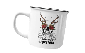 schwarzwald emaille-tasse - schwarzwälder urgestein