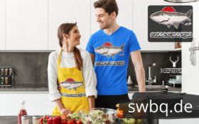 schwarzwald maenner t-shirt - hai mit bollenhut