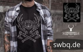 schwarzwald frauen t-shirt - schwarzwald lineart