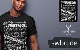 schwarzwald maenner t-shirt - mit schwarzwaelder alemannischem dialekt und lustigen worten