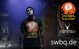schwarzwald grusel t-shirt - lustiges schwarzwald halloween kostuem design